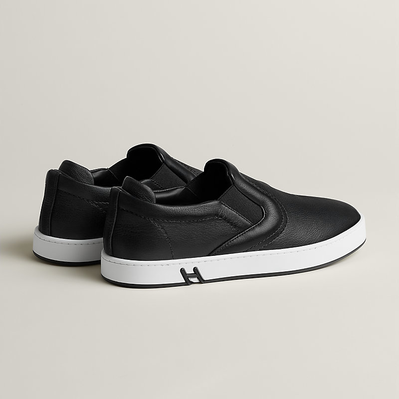 Lucky slip-on sneaker - Black | Hermès Mainland China